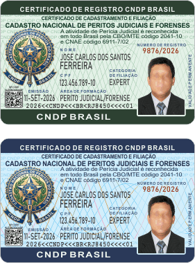 carteira de perito judicial