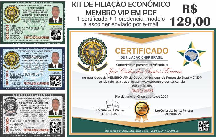 carteira de perito em pdf